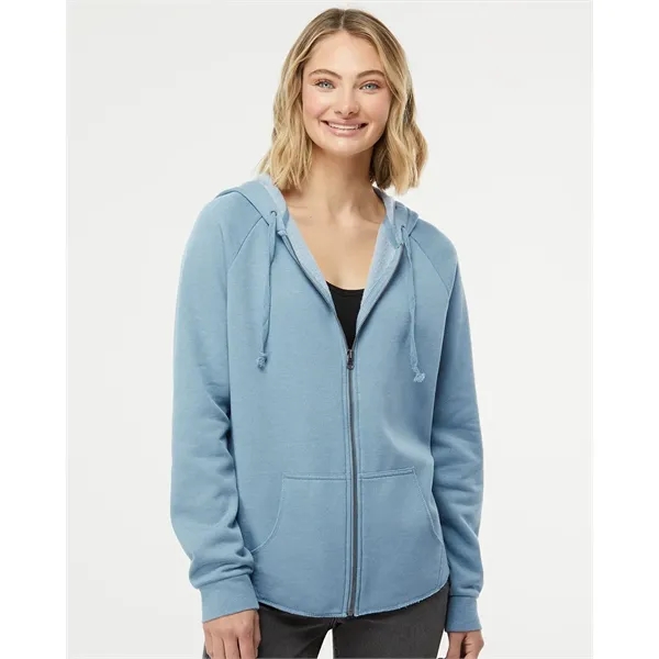 Independent Trading Co. Women's California Wave Wash Zip ...... from ASI 84358 S&S Activewear