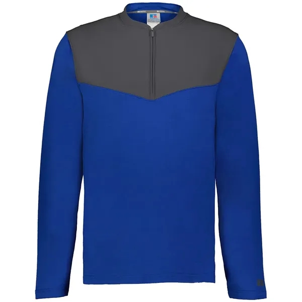 Russell Athletic Unisex Sideline Grid Fleece Quarter-Zip ...... from ASI 84358 S&S Activewear