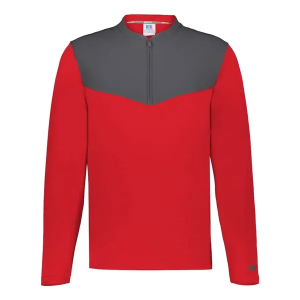Russell Athletic Unisex Sideline Grid Fleece Quarter-Zip ...... from ASI 84358 S&S Activewear