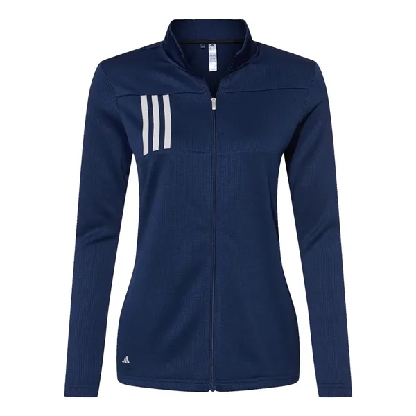 Adidas Women's 3-Stripes Double Knit Full-Zip... from ASI 84358 S&S Activewear