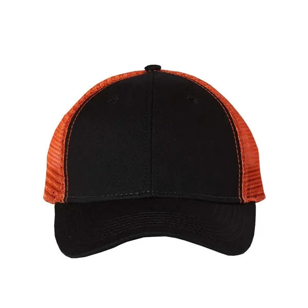 Structured, mid-profile washed trucker cap. Blank product.... from ASI 84358 S&S Activewear