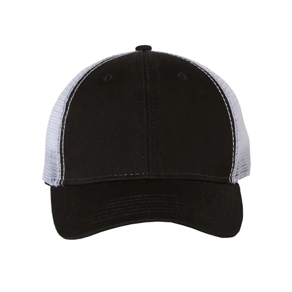 Structured, mid-profile washed trucker cap. Blank product.... from ASI 84358 S&S Activewear