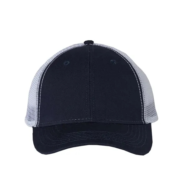Structured, mid-profile washed trucker cap. Blank product.... from ASI 84358 S&S Activewear