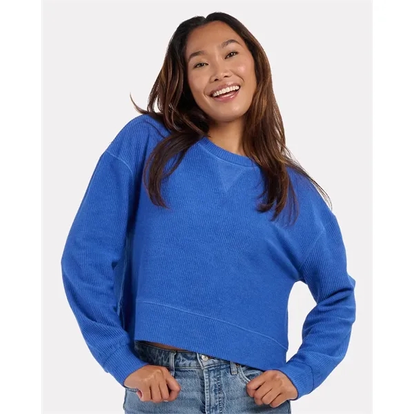 Boxercraft Women's Cropped Boxy Long Sleeve T-Shirt... from ASI 84358 S&S Activewear