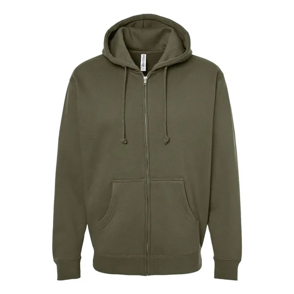 Full-zip, 10.0 oz., 80% cotton / 20% polyester hooded sweatshirt. Blank... from ASI 84358 S&S Activewear