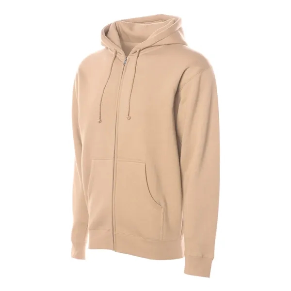 Full-zip, 10.0 oz., 80% cotton / 20% polyester hooded sweatshirt. Blank... from ASI 84358 S&S Activewear