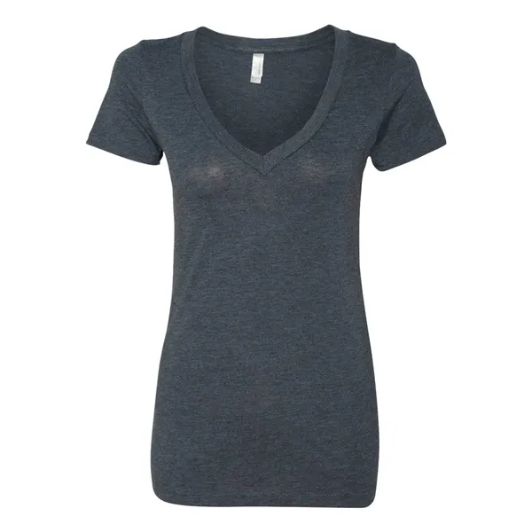 Next Level Women's Triblend Deep V-Neck T-Shirt, blank.... from ASI 84358 S&S Activewear