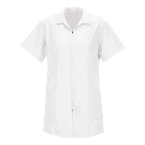 Zip front smock with princess seams for a flattering fit and... from ASI 84358 S&S Activewear