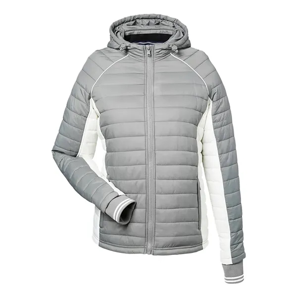 Nautica Women's Nautical Mile Hooded Puffer Jacket... from ASI 84358 S&S Activewear