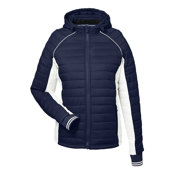 Nautica Women's Nautical Mile Hooded Puffer Jacket... from ASI 84358 S&S Activewear