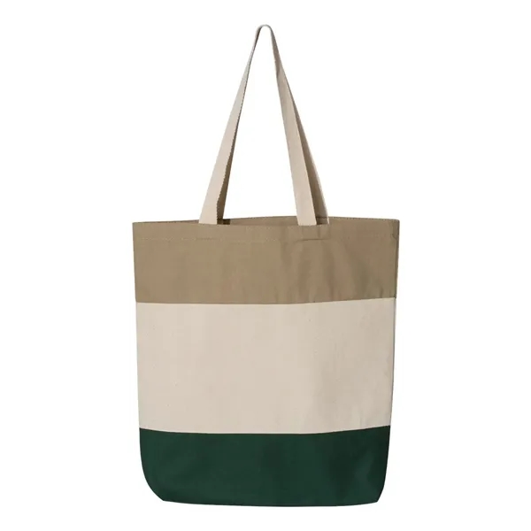 Canvas Tri-Color Tote Bag... from ASI 84358 S&S Activewear
