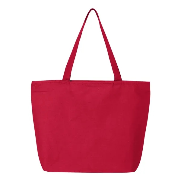 Canvas tote with zipper closure, large main compartment, interior zippered pouch... from ASI 84358 S&S Activewear