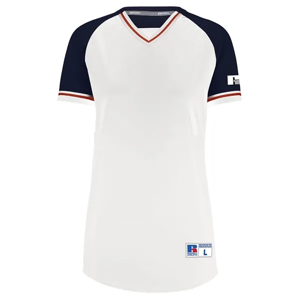Russell Athletic Women's Classic V-Neck Jersey... from ASI 84358 S&S Activewear