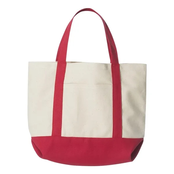 Liberty Bags Seaside Small Cotton Canvas Boater Tote, blank.... from ASI 84358 S&S Activewear