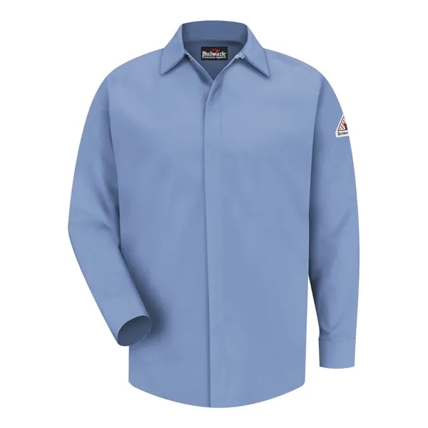 Concealed-Gripper Pocketless Work Shirt Long Sizes... from ASI 84358 S&S Activewear