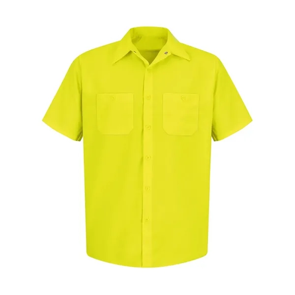 Short sleeve work shirt with full-button front closure and two button-through... from ASI 84358 S&S Activewear