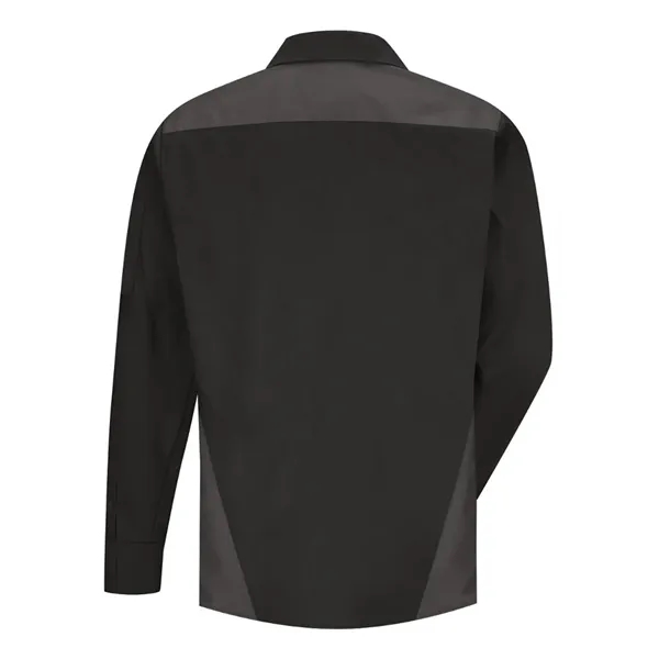 Red Kap Long Sleeve Tri-Color Shop Shirt - Long Sizes... from ASI 84358 S&S Activewear