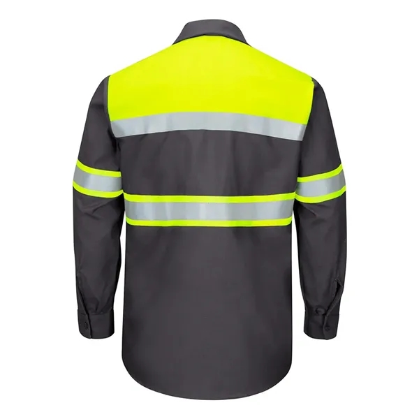 Hi-Visibility Colorblock Ripstop Long Sleeve Work Shirt... from ASI 84358 S&S Activewear