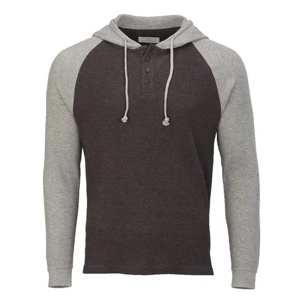 Boxercraft Waffle Knit Pullover Hooded Long Sleeve T-Shirt... from ASI 84358 S&S Activewear