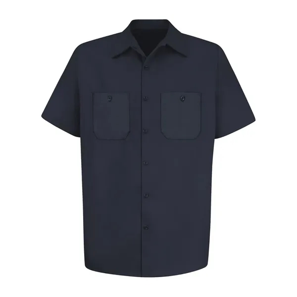 Cotton short sleeve uniform shirt with convertible collar. Blank product.... from ASI 84358 S&S Activewear