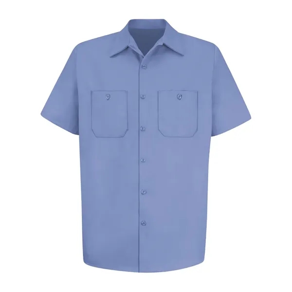 Cotton short sleeve uniform shirt with convertible collar. Blank product.... from ASI 84358 S&S Activewear
