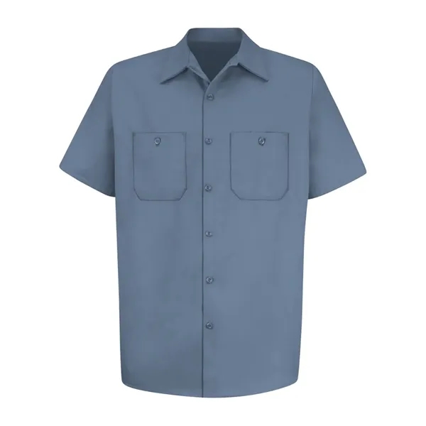 Cotton short sleeve uniform shirt with convertible collar. Blank product.... from ASI 84358 S&S Activewear