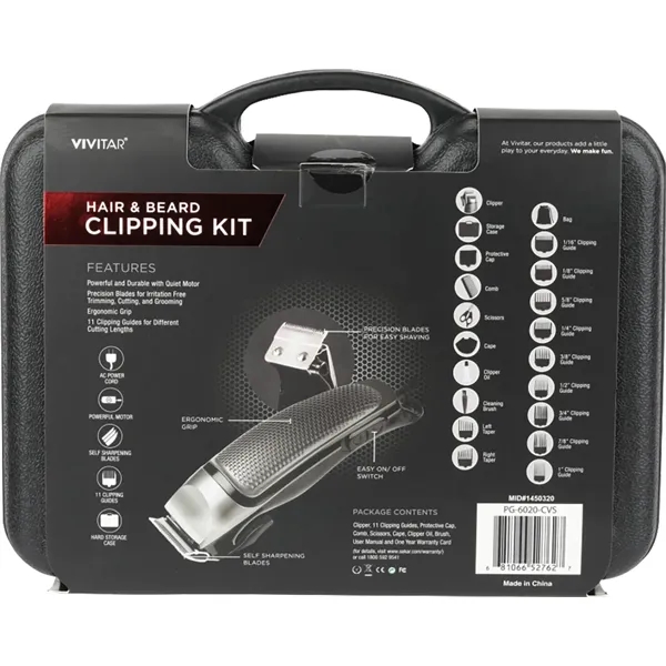 Vivitar® 20 Piece Hair & Beard Clipping Kit... from ASI 89320 Starline USA Inc
