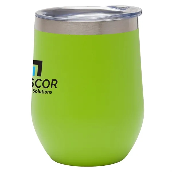 3.25" x 4.5" x 3.25" Aria 12 ounce double wall stainless... from ASI 67866 Logomark/Valumark