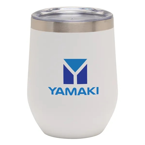 3.25" x 4.5" x 3.25" Aria 12 ounce double wall stainless... from ASI 67866 Logomark/Valumark