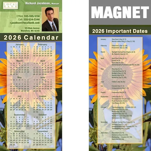 Full color calendar magnets.... from ASI 46719 Corner Lot Marketing Inc / CLMPromotions