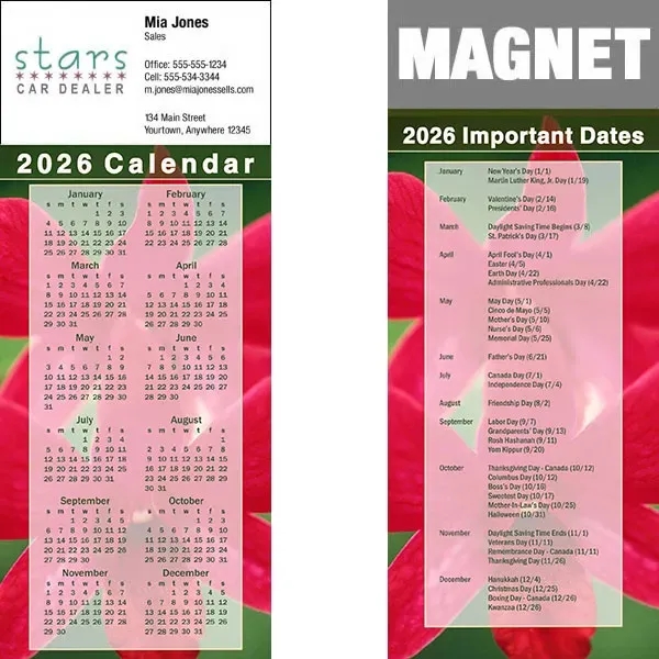 Full color calendar magnets.... from ASI 46719 Corner Lot Marketing Inc / CLMPromotions