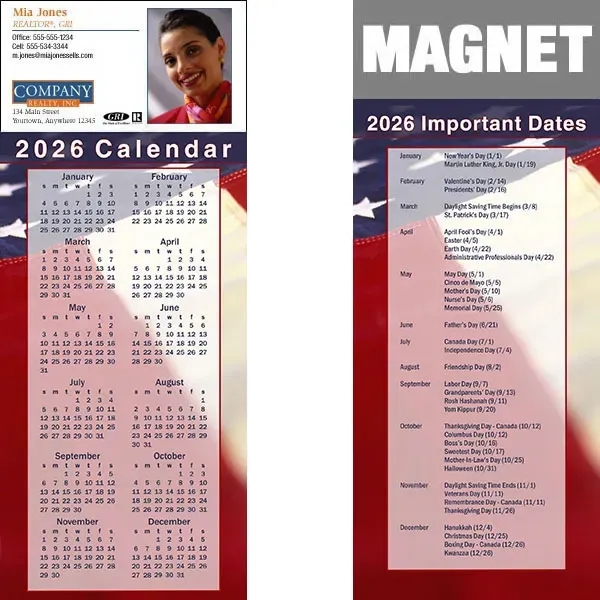 Full color calendar magnets.... from ASI 46719 Corner Lot Marketing Inc / CLMPromotions