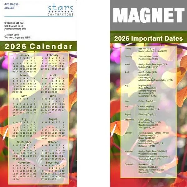 Full color calendar magnets.... from ASI 46719 Corner Lot Marketing Inc / CLMPromotions