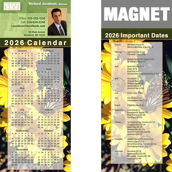 Full color calendar magnets.... from ASI 46719 Corner Lot Marketing Inc / CLMPromotions