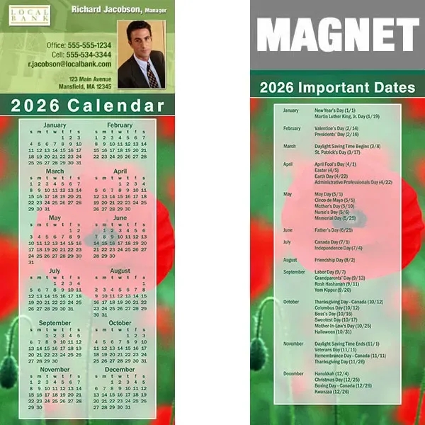 Full color calendar magnets.... from ASI 46719 Corner Lot Marketing Inc / CLMPromotions