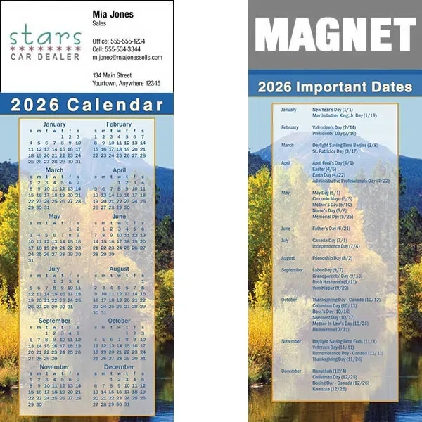 Full color calendar magnets.... from ASI 46719 Corner Lot Marketing Inc / CLMPromotions