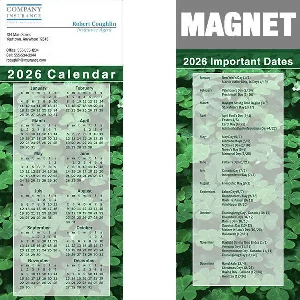 Full color calendar magnets.... from ASI 46719 Corner Lot Marketing Inc / CLMPromotions