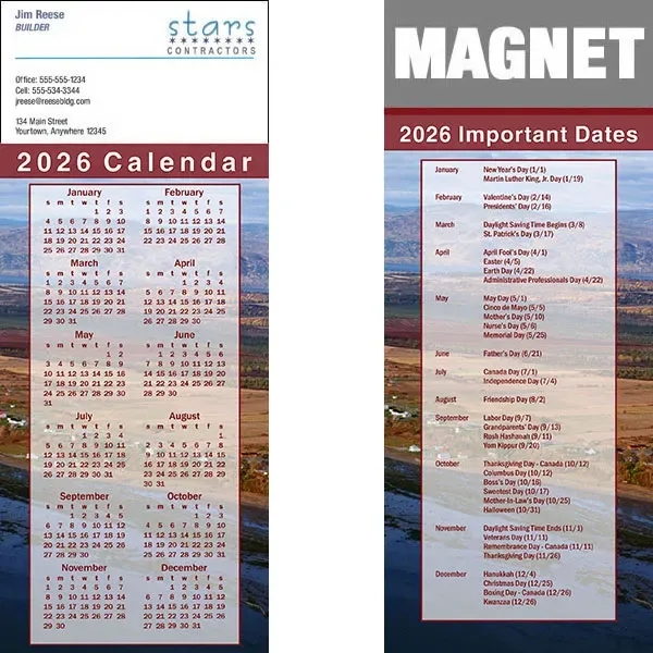 Full color calendar magnets.... from ASI 46719 Corner Lot Marketing Inc / CLMPromotions