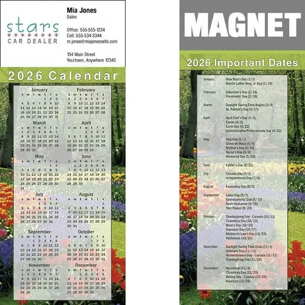 Full color calendar magnets.... from ASI 46719 Corner Lot Marketing Inc / CLMPromotions