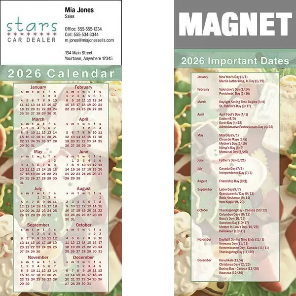 Full color calendar magnets.... from ASI 46719 Corner Lot Marketing Inc / CLMPromotions