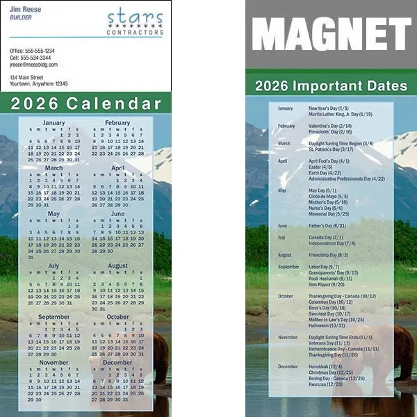 Full color calendar magnets.... from ASI 46719 Corner Lot Marketing Inc / CLMPromotions