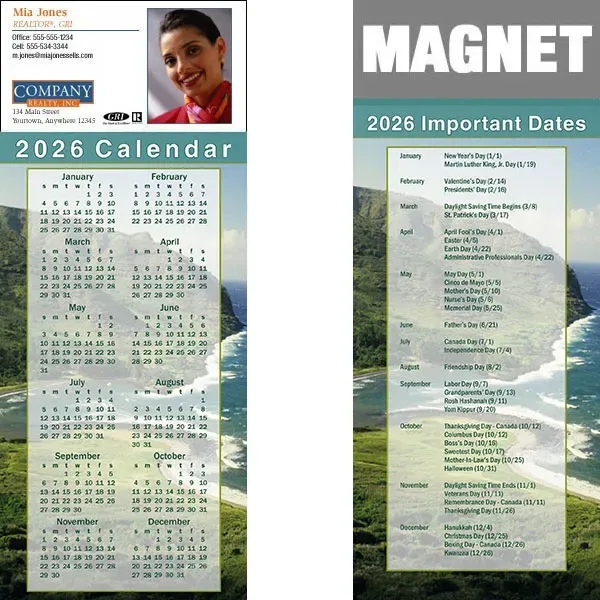 Full color calendar magnets.... from ASI 46719 Corner Lot Marketing Inc / CLMPromotions