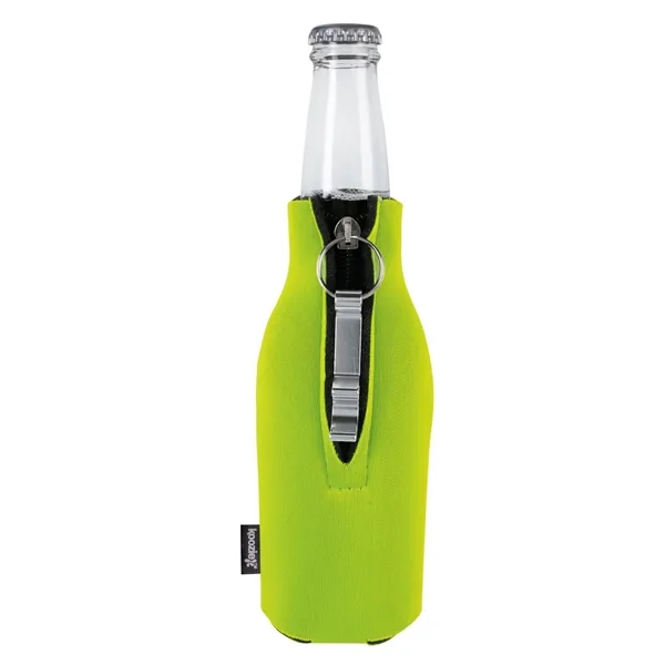 Koozie® Zip-Up Bottle Cooler with Opener... from ASI 40480 Koozie Group / Norwood