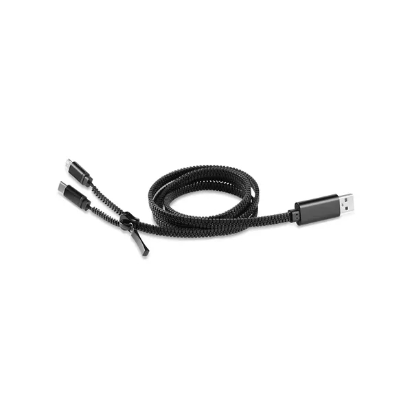 0.625" x 41.75" x 0.25" ABS zipper-style charging cable with USB,... from ASI 79530 Prime Line