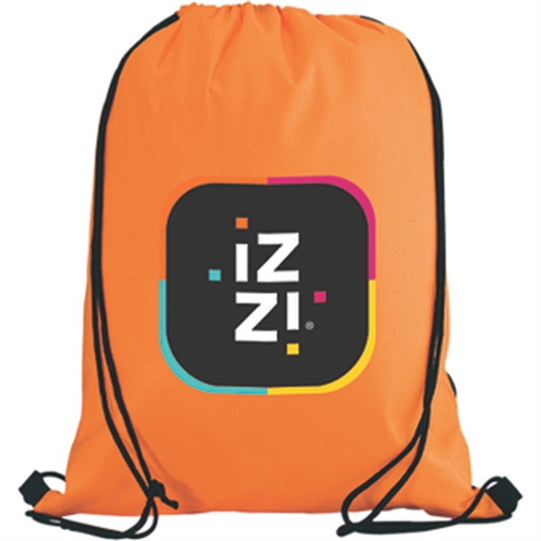 16" x 13 1/4" drawstring backpack with an assortment of colors.... from ASI 57653 Gold Bond