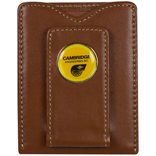 3" x 4" x 1/2" magnetic wallet with a money clip,... from ASI 57653 Gold Bond