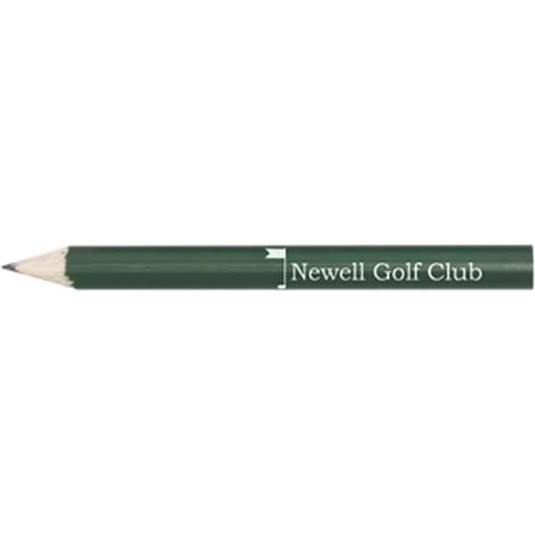 3.25" round wooden golf pencils.... from ASI 57653 Gold Bond