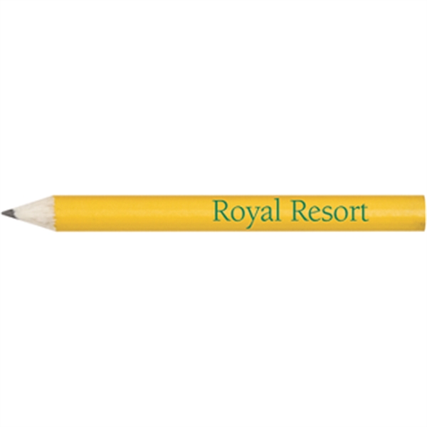 3.25" round wooden golf pencils.... from ASI 57653 Gold Bond