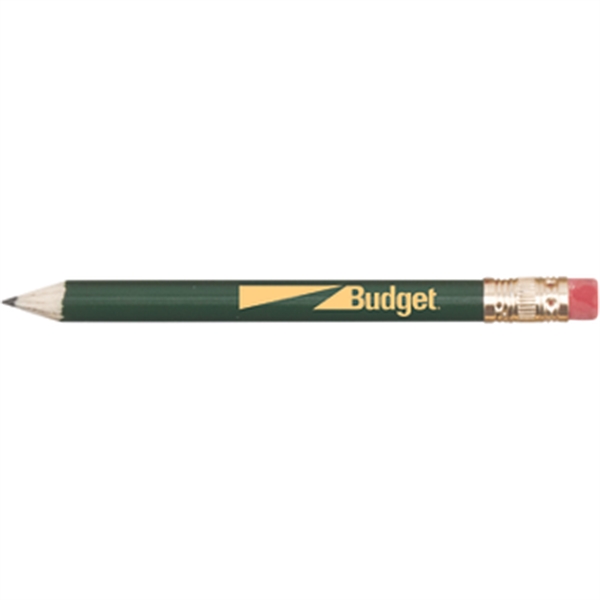 3.75" round wooden pre-sharpened golf pencils with gold tone ferrule and... from ASI 57653 Gold Bond