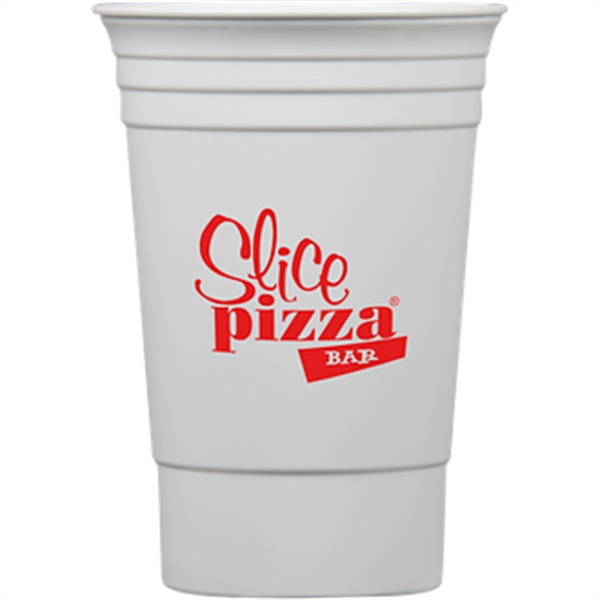 16-ounce cup with double-wall insulation.... from ASI 57653 Gold Bond